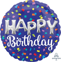Load image into Gallery viewer, 18" Birthday Foil Balloons