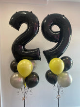 Load image into Gallery viewer, Double Bouquet: 34” Number with 6 Balloons