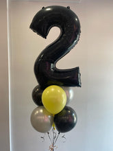 Load image into Gallery viewer, 34" Number with 6 Balloon Bouquet