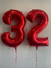 Load image into Gallery viewer, 34" Number Balloons