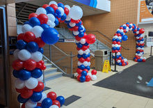 Load image into Gallery viewer, Deluxe Balloon Arch with Logo or Personal Message