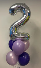 Load image into Gallery viewer, 34" Number with 6 Balloon Bouquet