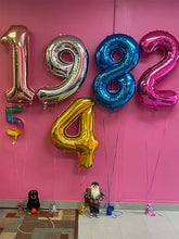 Load image into Gallery viewer, 34" Number Balloons
