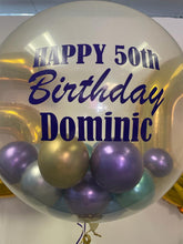 Load image into Gallery viewer, 3ft Clear Personal Message Balloon with 5” Balloons
