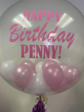 Load image into Gallery viewer, 3ft Clear Personal Message Balloon with 5” Balloons