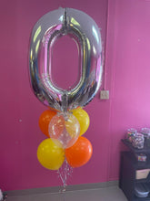 Load image into Gallery viewer, 34" Number with 6 Balloon Bouquet
