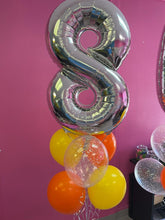 Load image into Gallery viewer, 34" Number with 6 Balloon Bouquet