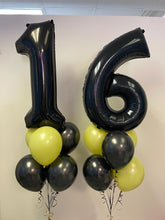 Load image into Gallery viewer, Double Bouquet: 34” Number with 6 Balloons
