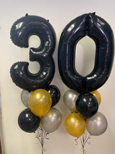 Load image into Gallery viewer, Double Bouquet: 34” Number with 6 Balloons
