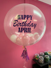Load image into Gallery viewer, 3ft Clear Personal Message Balloon with 5” Balloons