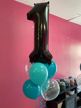 Load image into Gallery viewer, 34" Number with 6 Balloon Bouquet