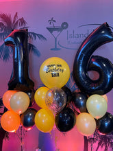 Load image into Gallery viewer, Double Bouquet: 34” Number with 6 Balloons