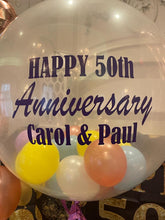 Load image into Gallery viewer, 3ft Clear Personal Message Balloon with 5” Balloons