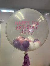 Load image into Gallery viewer, 3ft Clear Personal Message Balloon with 5” Balloons
