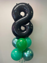 Load image into Gallery viewer, 34" Number with 6 Balloon Bouquet