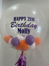 Load image into Gallery viewer, 3ft Clear Personal Message Balloon with 5” Balloons
