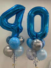 Load image into Gallery viewer, Double Bouquet: 34” Number with 6 Balloons
