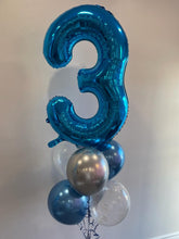 Load image into Gallery viewer, 34" Number with 6 Balloon Bouquet