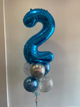 Load image into Gallery viewer, 34" Number with 6 Balloon Bouquet
