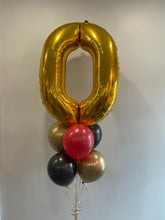 Load image into Gallery viewer, 34" Number with 6 Balloon Bouquet