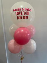 Load image into Gallery viewer, 17" Personal Message Balloon Bouquet
