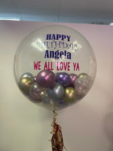 Load image into Gallery viewer, 3ft Clear Personal Message Balloon with 5” Balloons