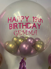 Load image into Gallery viewer, 3ft Clear Personal Message Balloon with 5” Balloons