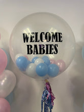 Load image into Gallery viewer, 3ft Clear Personal Message Balloon with 5” Balloons