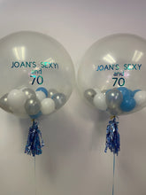 Load image into Gallery viewer, 3ft Clear Personal Message Balloon with 5” Balloons inside
