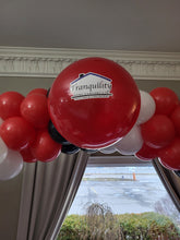 Load image into Gallery viewer, Deluxe Balloon Arch with Logo or Personal Message
