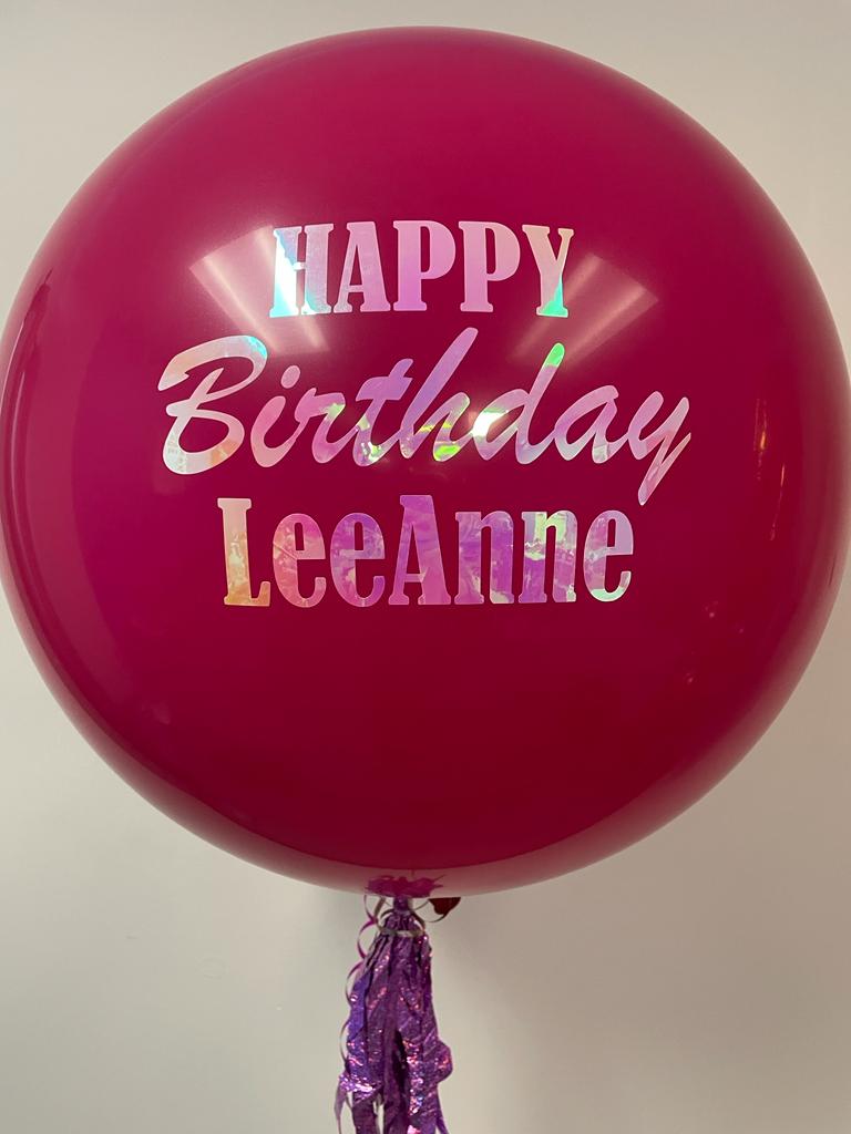 3ft Personal Message Balloon with tassels