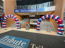 Load image into Gallery viewer, Deluxe Balloon Arch with Logo or Personal Message
