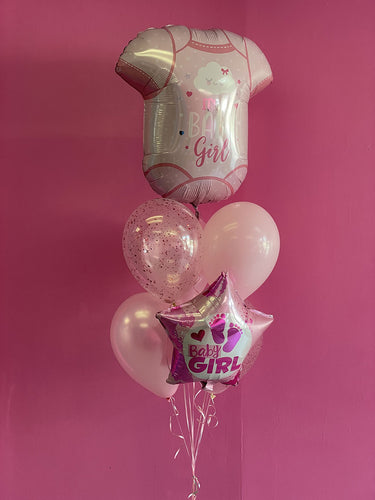 It's A Baby Girl Balloon Bouquet